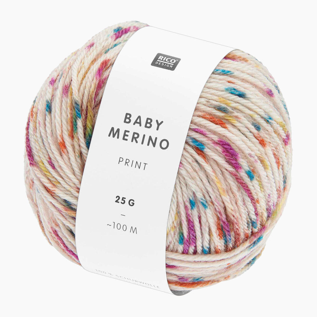 Rico Baby Merino Print Strickwolle Häkelwolle 100% Schurwolle