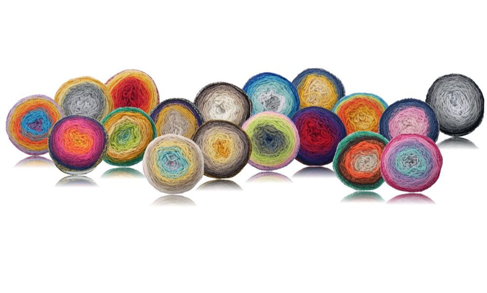 Wollbiene Recyknit Cake 250g Farbverlauf