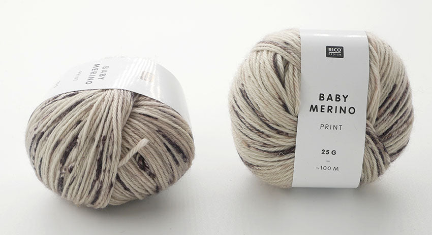 Rico Baby Merino Print Strickwolle Häkelwolle 100% Schurwolle