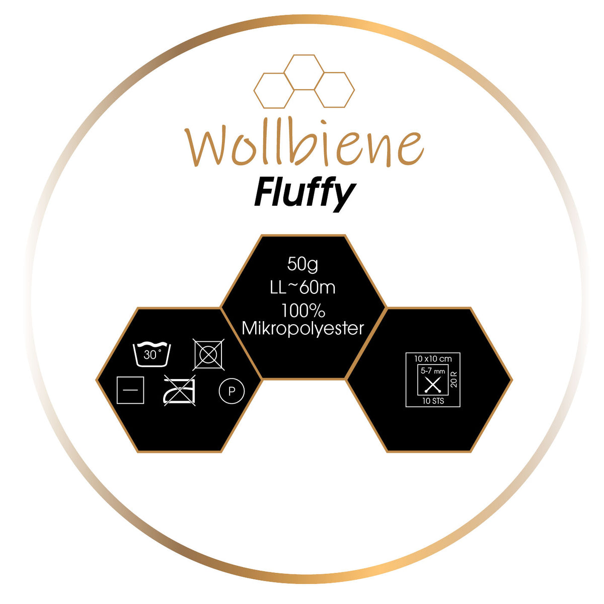 Wollbiene Fluffy Plüscheffekt 50gr