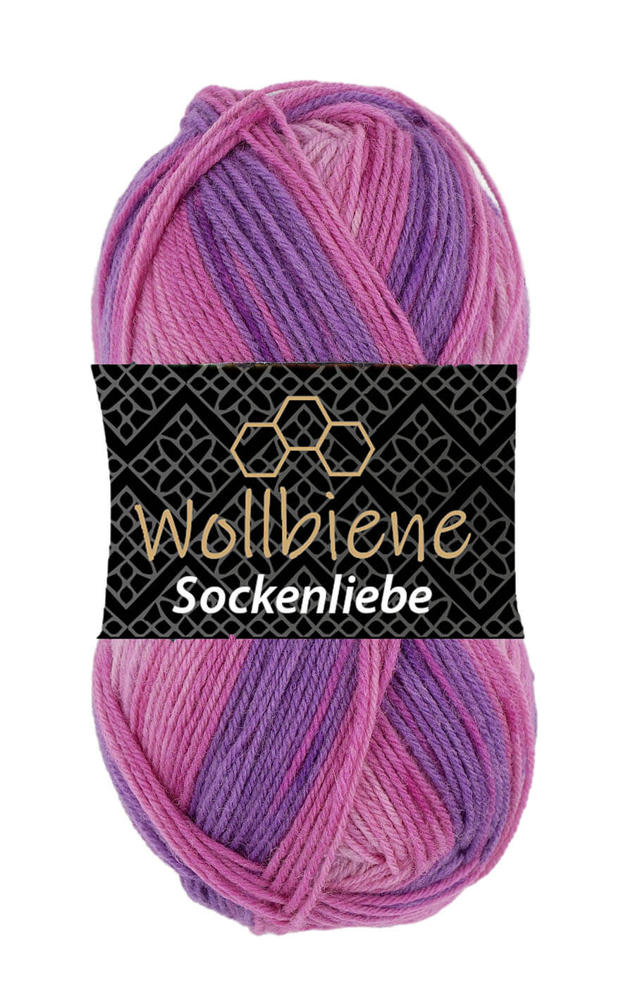 Sockenliebe Color Sockenwolle 50gr 4fach Wollbiene
