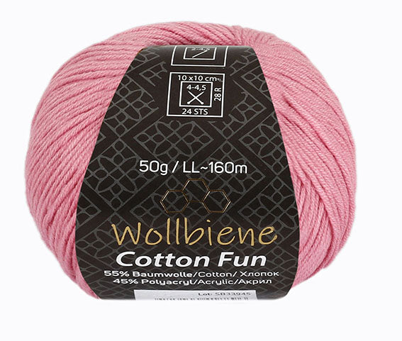 Wollbiene Cotton Fun Strickwolle 50g mit 55% Baumwolle