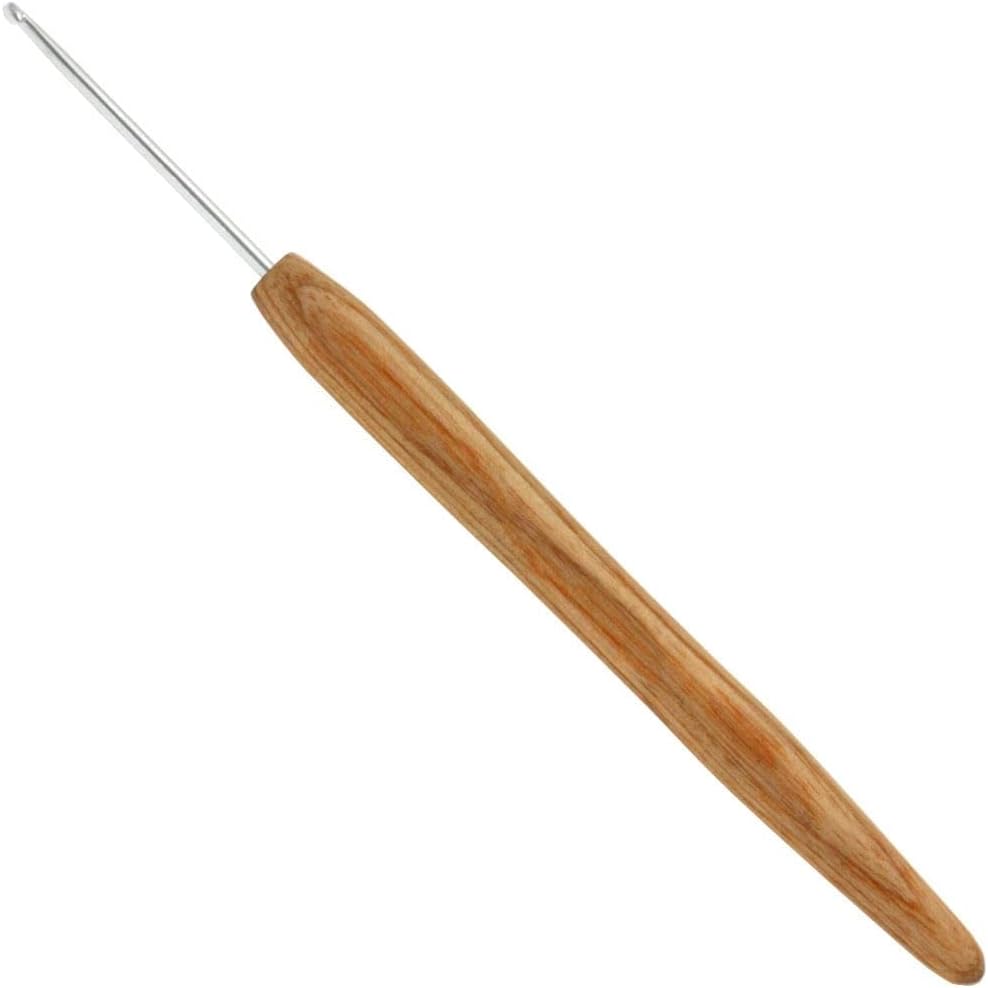 Lana Grossa Knit Pro Häkelnadel m. HolzGriff Gr 14cm