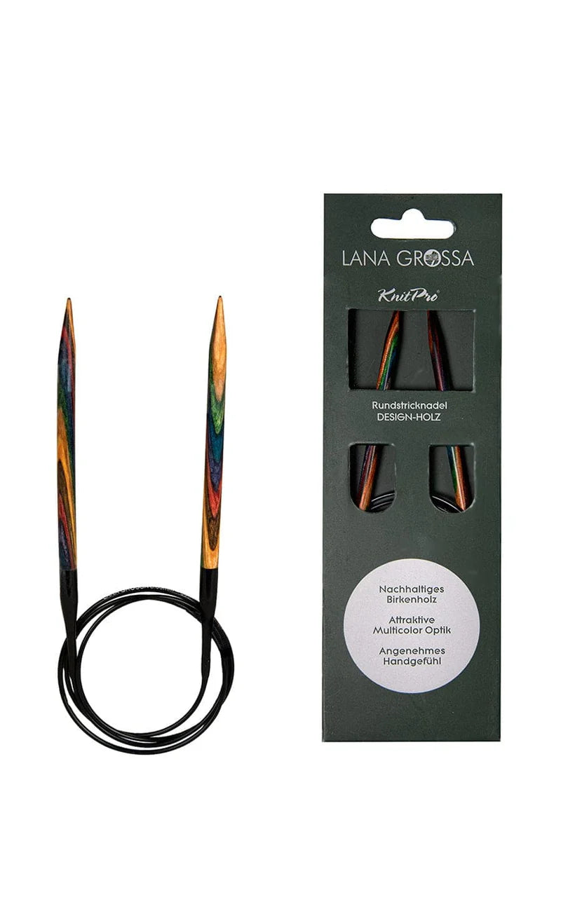 Lana Grossa Knit Pro Rundstricknadel Holz 80 cm