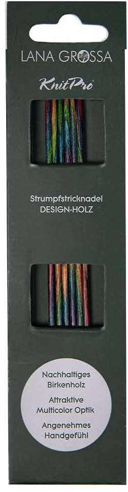 Lana Grossa Knit Pro Strumpfstricknadel Holz 15 cm
